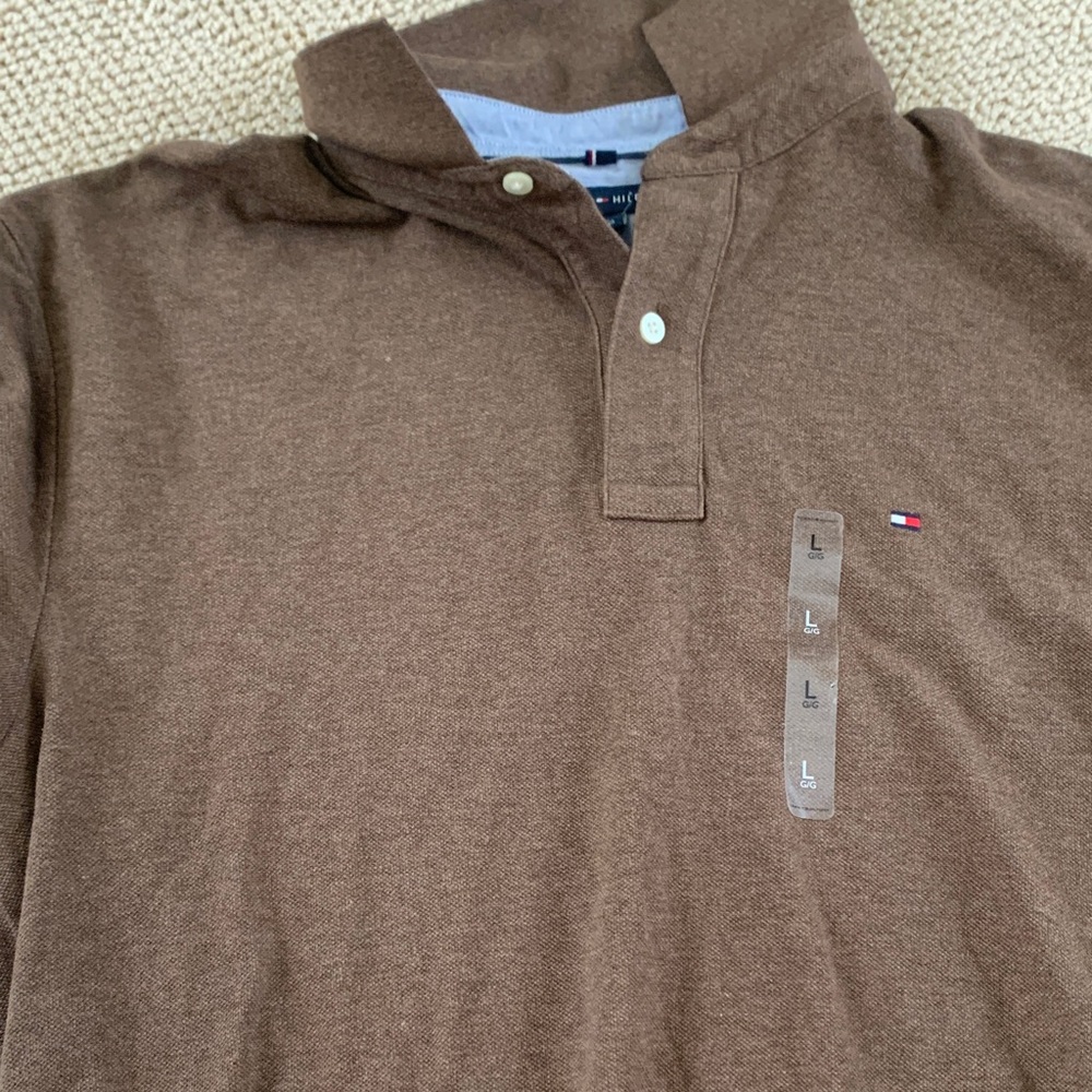 Tommy Hilfiger Chocolate Brown Polo Shirt
